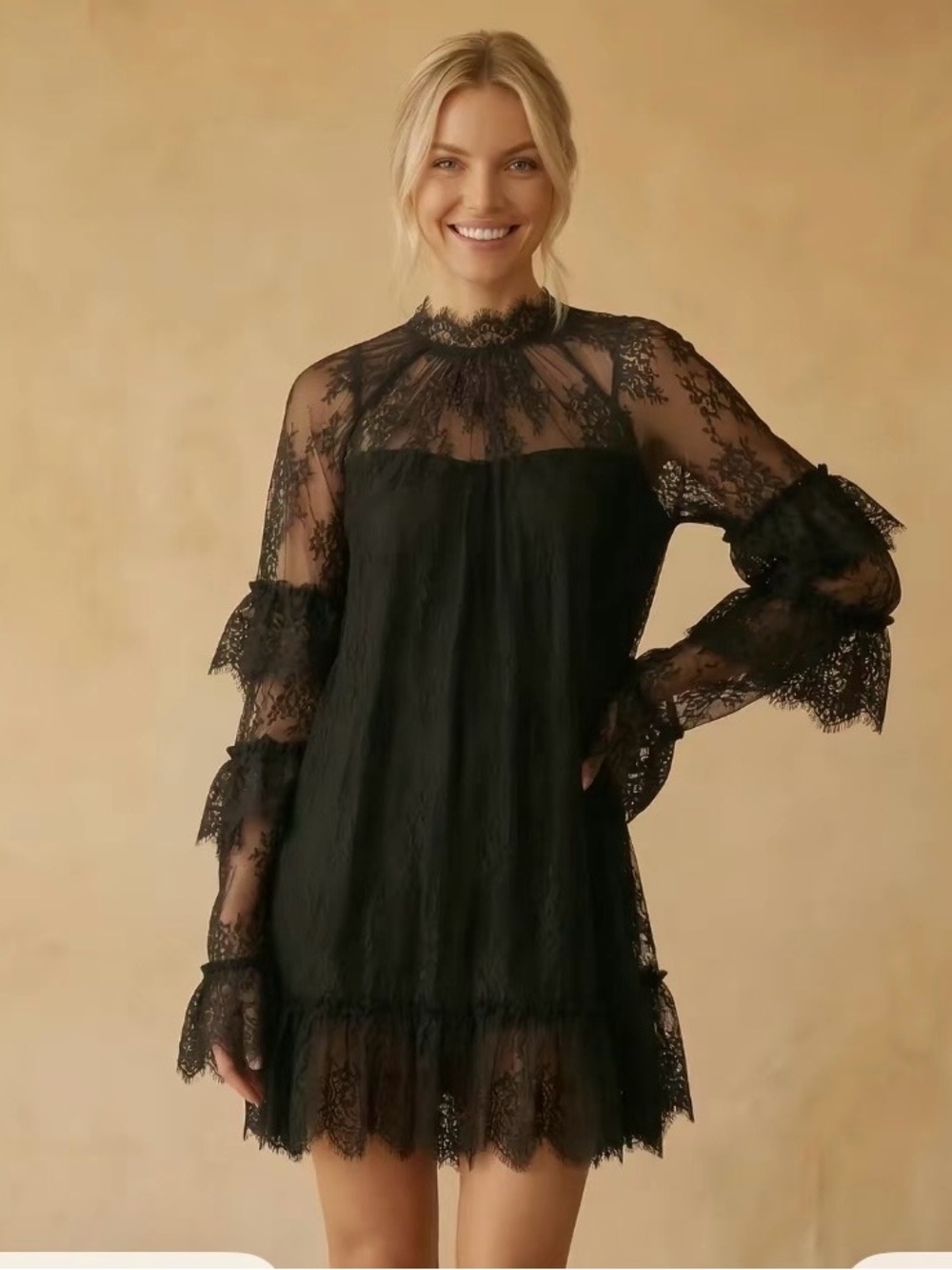 Black sheer cover